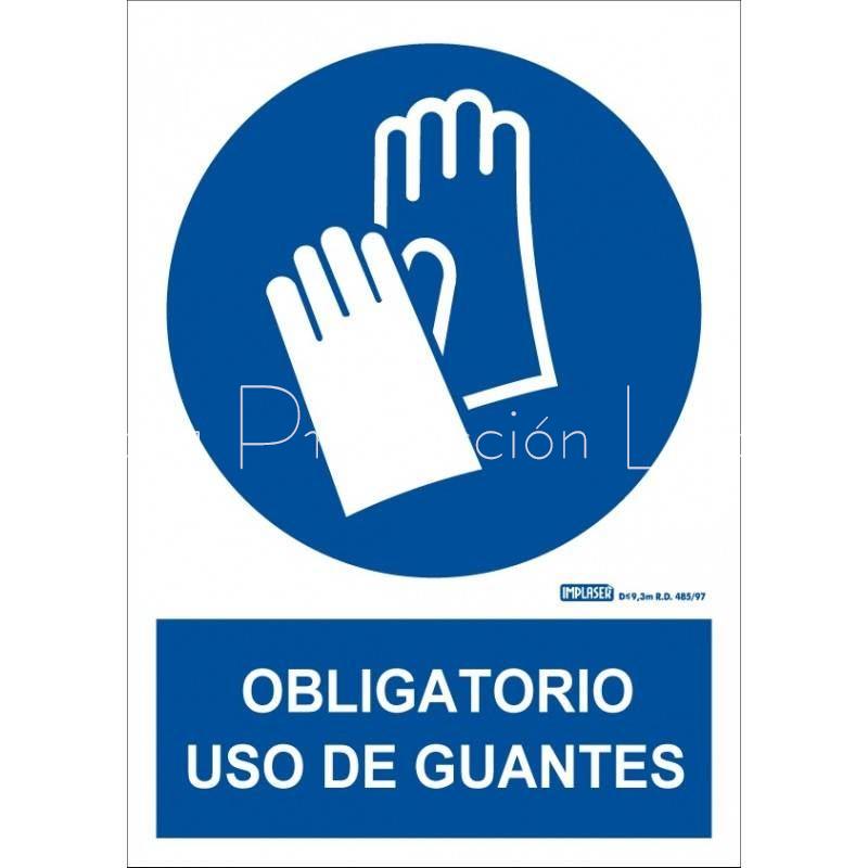Señal uso obligatorio de guantes - Imagen 1