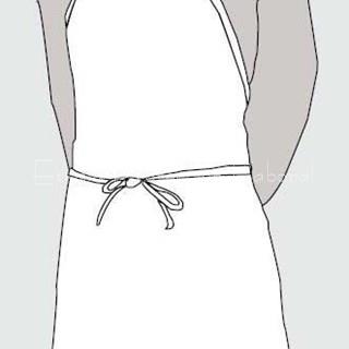 1001 DELANTAL CON PETO COLOR BLANCO - Imagen 1