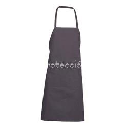 1161 DELANTAL CON PETO POLIÉSTER GRIS MARENGO - Imagen 1