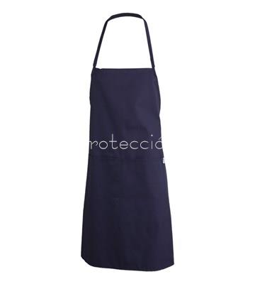 1161 DELANTAL CON PETO POLIÉSTER MARINO - Imagen 1