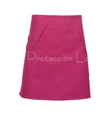 1171 DELANTAL CORTO POLIÉSTER FRAMBUESA - Imagen 1