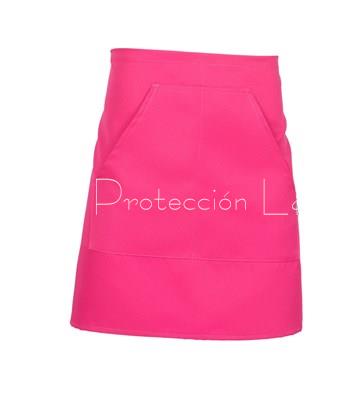 1171 DELANTAL CORTO POLIÉSTER FUCSIA - Imagen 1