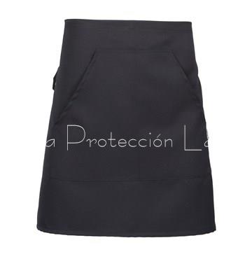 1171 DELANTAL CORTO POLIÉSTER GRIS MARENGO - Imagen 1