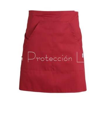 11745B DELANTAL CORTO BURDEOS - Imagen 1