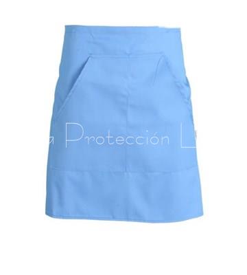 11745B DELANTAL CORTO CELESTE - Imagen 1