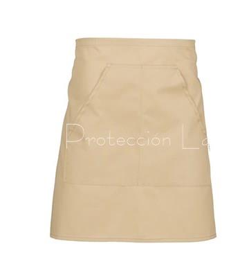 11745B DELANTAL CORTO CREMA - Imagen 1