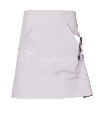11745B DELANTAL CORTO GRIS PERLA - Imagen 1