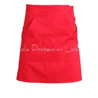 11745B DELANTAL CORTO ROJO - Imagen 1