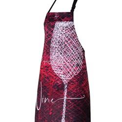 1592 DELANTAL CON PETO WINE - Imagen 1