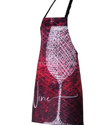 1592 DELANTAL CON PETO WINE - Imagen 1