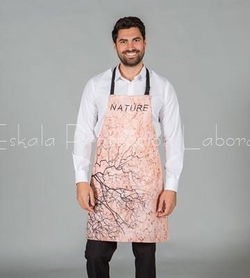 1596 DELANTAL CON PETO NATURE - Imagen 1