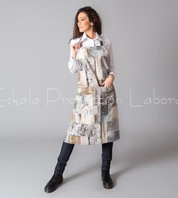 1611 DELANTAL PETO MADERAS - Imagen 1