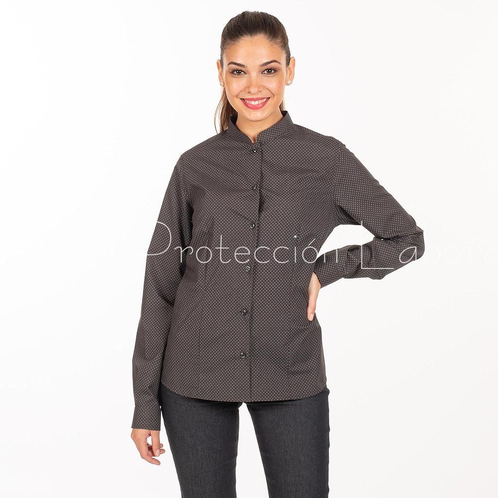 2434 CAMISA MODELO GRETA GRIS - Imagen 1