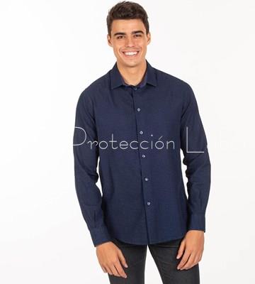 2987 CAMISA FRANCO TEJANO INDIGO - Imagen 1