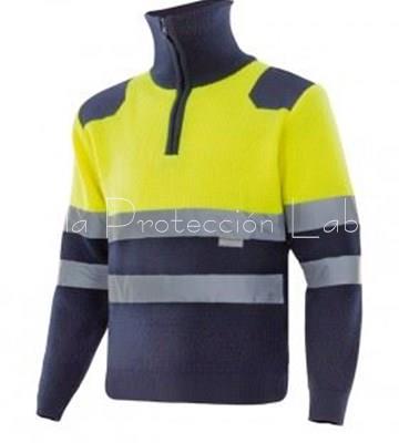 301001 JERSEY BICOLOR CUELLO CREMALLERA - Imagen 1