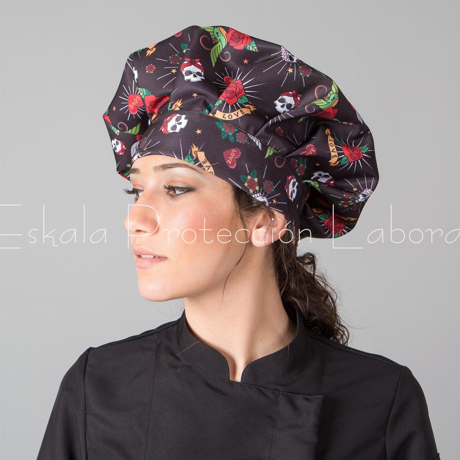 4489 GORRO CHEF TATTOO - Imagen 1