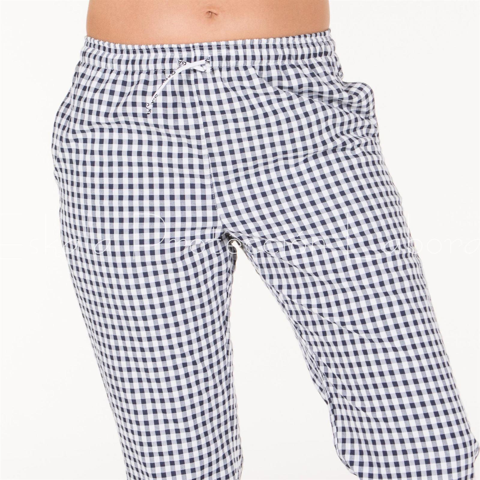 7011 PANTALÓN VICHY BAMBULA AZUL - Imagen 1