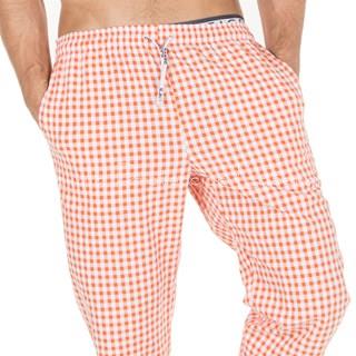 7011 PANTALÓN VICHY BAMBULA NARANJA - Imagen 1