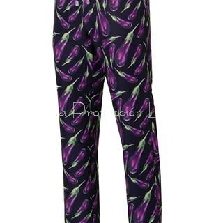 7012 PANTALÓN MICROFIBRA BERENJENAS - Imagen 1