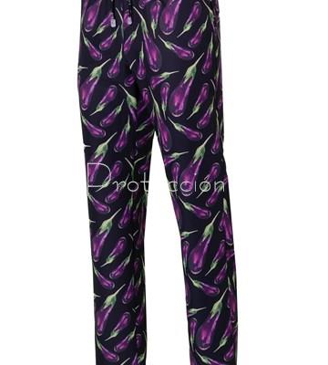 7012 PANTALÓN MICROFIBRA BERENJENAS - Imagen 1