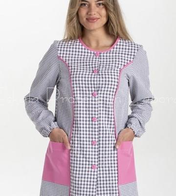 8317_209 BATA MAESTRA CUADRITOS GRIS - Imagen 1