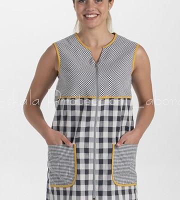 8322_246 BATA CREMALLERA CUADRO GRIS - Imagen 1