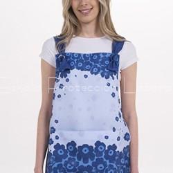 8373_389 ESTOLA FLORAL AZUL CON TIRANTES - Imagen 1