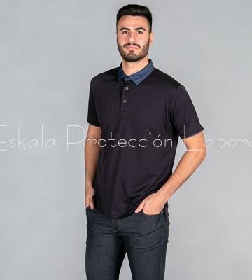 8527 POLO TEJANO " RED LINE" NEGRO - Imagen 1