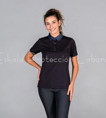 8529 POLO TEJANO "RED LINE" NEGRO - Imagen 1