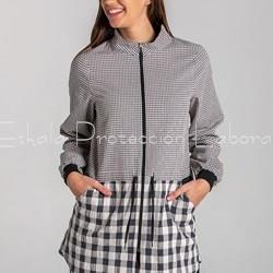 8896_247 BATA MAESTRA CUADROS GRIS ANTRACITA - Imagen 1