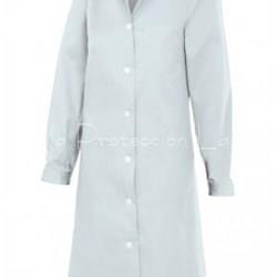 908 BATA BLANCA LARGA BOTONES - Imagen 1