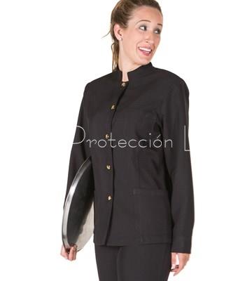 9632 CHAQUETA MUJER MAO NEGRA - Imagen 1