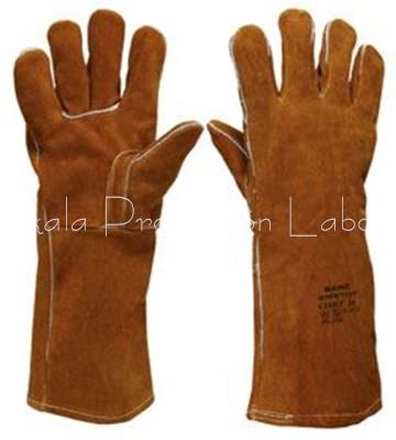 G131KY GUANTE SOLDADOR MARRÓN REFORZADO - Imagen 1