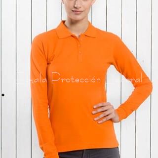 POPL200LS POLO CHICA MANGA LARGA - Imagen 1