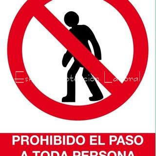 Señal prohibido el paso a toda persona ajena a la empresa - Imagen 1