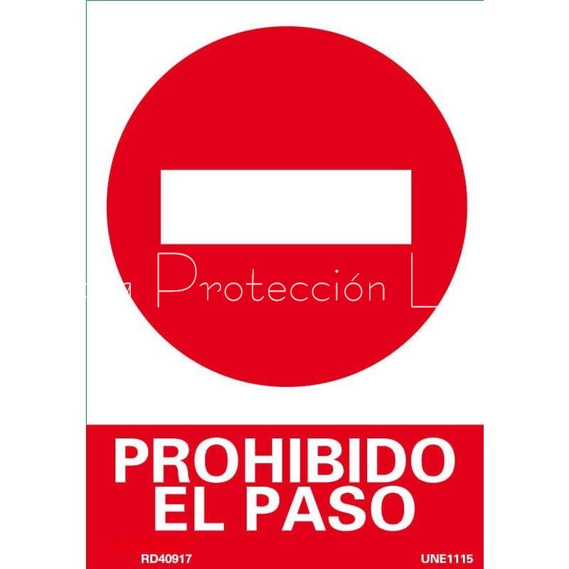 Señal prohibido el paso - Imagen 1