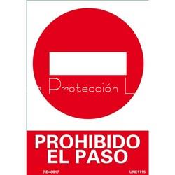 Señal prohibido el paso - Imagen 1