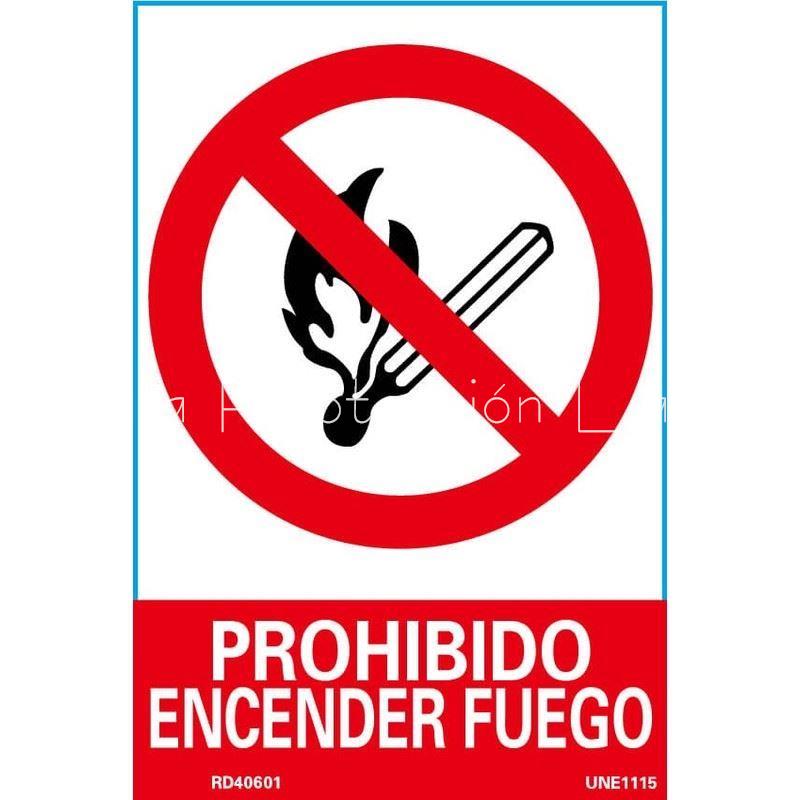 Señal prohibido encenderse fuego - Imagen 1