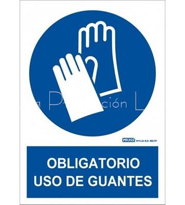 Señal uso obligatorio de guantes - Imagen 1